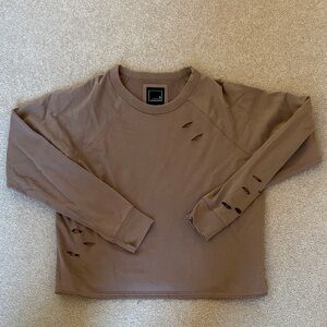 Lily & Lottie Distressed Long Sleeve shirt